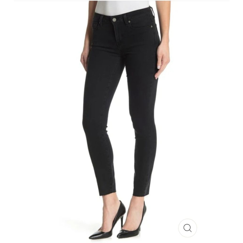 Women's Paige Verdugo Ankle Skinny Jeans Black‎ Size 31